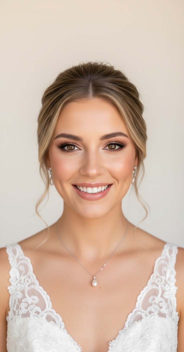 After Classic Updo For Wedding